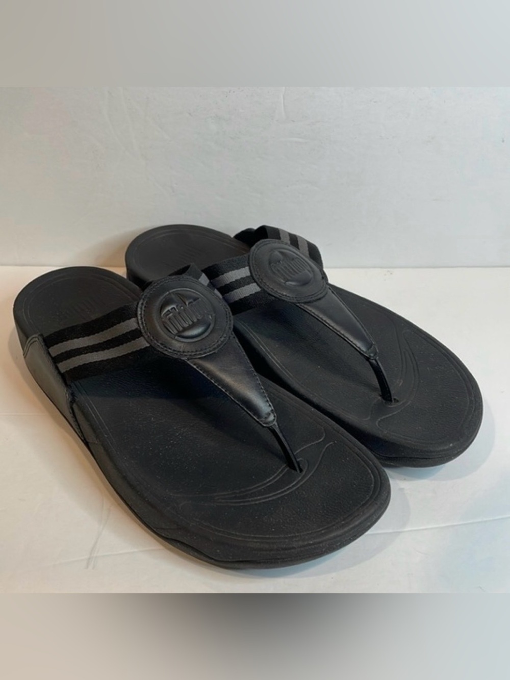 FitFlop Women's Walkstar Toe-Post Sandals Sz 9 summer vacation walking  beach - Picture 2 of 7